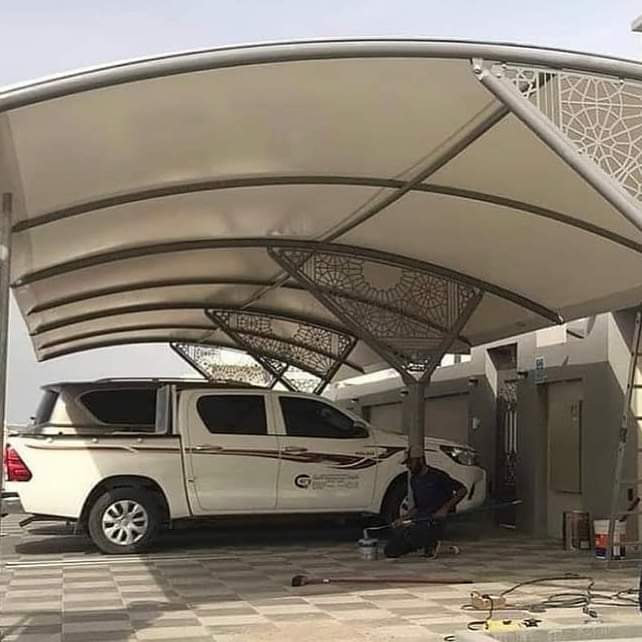 Boundary Wall Fabric Partition Shades from CAR PARKING SHADES & TENTS in  Dubai, United Arab Emirates